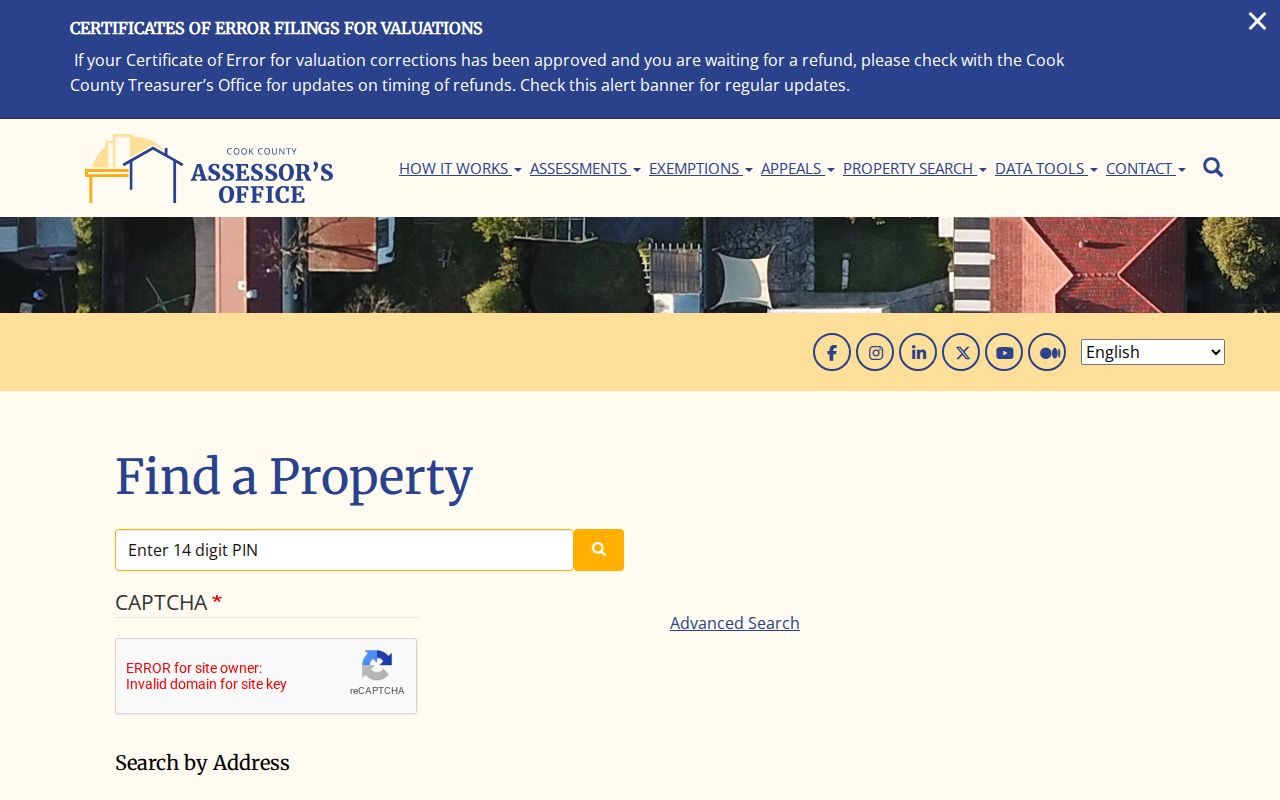 Schaumburg residents directory Cook Assessor address search